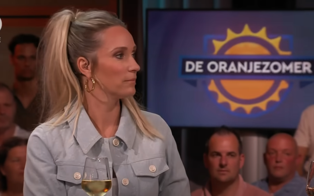 Helene Hendriks tijdens oranje zomer